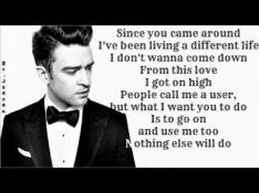 Justin Timberlake - Pusher Love Girl Letra